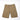 Coyote cargo shorts with button fly and side cargo pockets