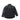 Double fleece jacket, back view, with stand collar and padded shoulders.