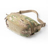 Helikon Bandicoot waist pack in camouflage fabric with front zipper and adjustable strap