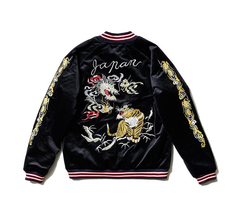 Houston Velveteen Dragon Tiger Souvenir Jacket – Hong Kong