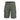 Dark green cargo short pants with button closure and two side cargo pockets