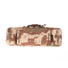 Desert camo rifle bag with padded panels and carry handle