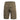 Tan tactical cargo shorts with belt loops, button waist, and side leg pocket