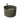 Olive drab foldable washbowl with carry handle, plastic basin