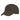 Brown mesh baseball cap with front logo and black underbrim