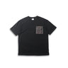 Black utility tee with chest pocket patch