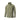 Olive green waterproof parka with hood, front zip, and flap chest pockets
