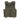 Olive tactical MOLLE vest with front webbing, zipper closure, and strap buckles