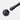 Black rubber foot cap for folding chair legs and tube end