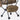 Helikon travel chair armrest and frame legs with rounded rubber feet