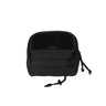 Large general purpose pouch, black fabric with front panel webbing and drawcord pull.