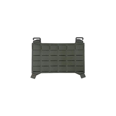 Ranger green MOLLE placard with grid rows and side attachment straps