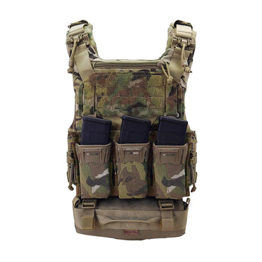 Injured personnel carrier (IPC) in camo with front pouches and adjustable shoulder straps