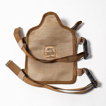 Desert DPM drop-leg harness panel with stitched back pad and side release buckle