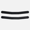 Black belt comfort pad and hook strip, textured long panel set