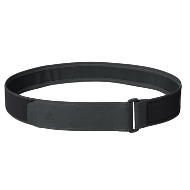 Black inner belt with adjustable buckle and woven webbing