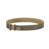 Coyote tan rescue gun belt with metal buckle and webbing loops