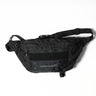Telamon sling bag, black with front zip pocket and adjustable shoulder strap