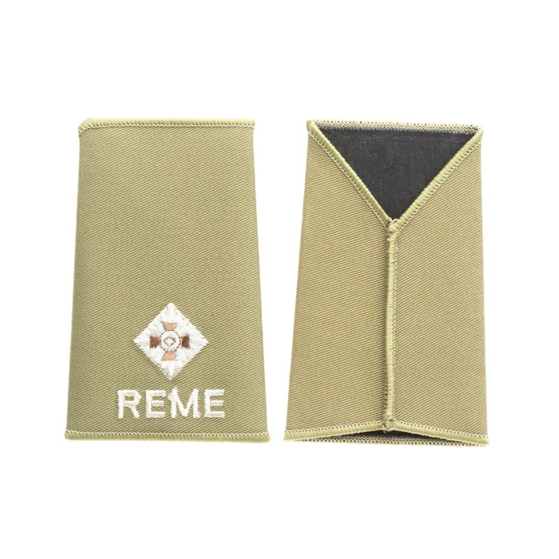 British Army 2nd Lieutenant Rank Slides REME Pair – Hong Kong MG ...