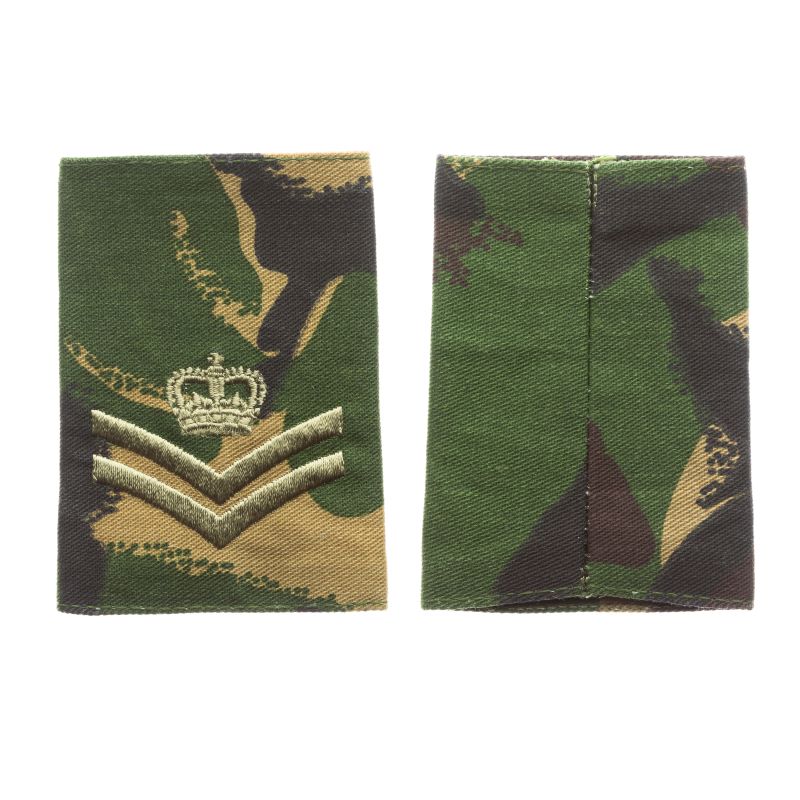 British Army Corporal Of Horse Rank Slides Bronze DPM Pair Hong Kong British Army Corporal Of Horse Rank Slides Bronze DPM Pair Hong Kong