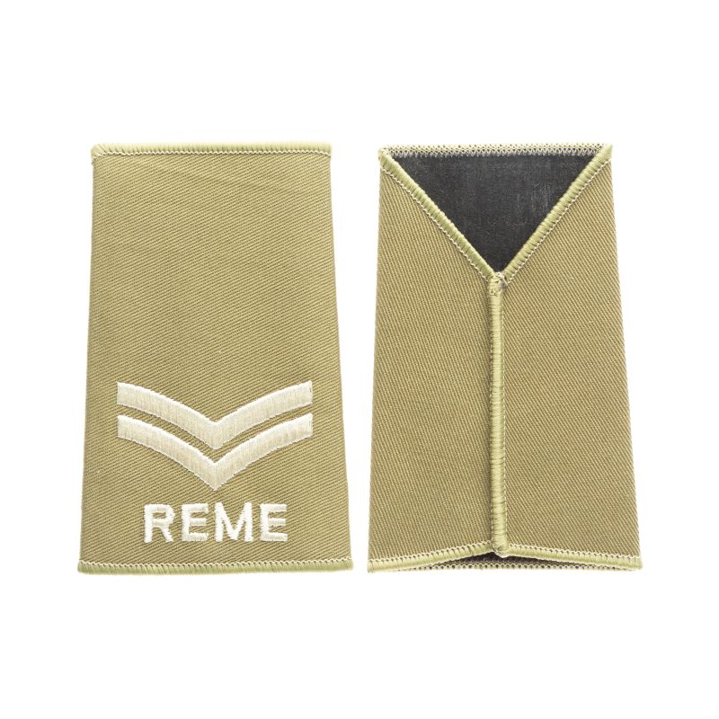 British Army Corporal Rank Slides REME Pair Hong Kong MG Trading Limited British Army Corporal Rank Slides REME Pair Hong Kong MG Trading Limited