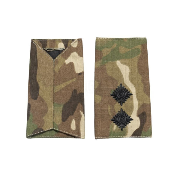British Army Lieutenant Rank Slides Black/MTP Pair – Hong Kong MG ...