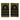 British Royal Navy Commander Rank Slides Black/OD Pair