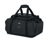 45L travel bag with top handle, front pocket, MOLLE straps, black