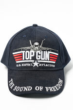 US Military USN TOP GUN U.S. Naval Aviation The Sound of Freedom Stretch Fit Cap