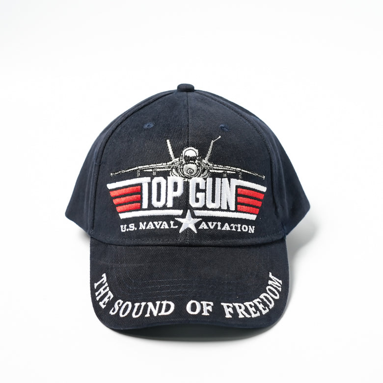 US Military USN TOP GUN U.S. Naval Aviation The Sound of Freedom Stretch Fit Cap