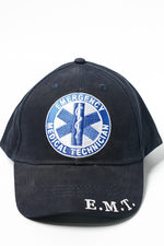 US Military EMT Emergency Medical Technician LOGO Stretch Fit Cap