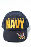 US Military USN American's Navy LOGO Stretch Fit Cap