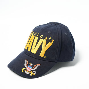 US Military USN American's Navy LOGO Stretch Fit Cap