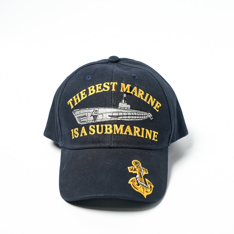 US Military USN The Best Marine Is A Submarine Stretch Fit Cap