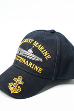 US Military USN The Best Marine Is A Submarine Stretch Fit Cap