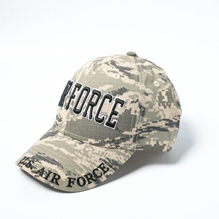 US Military USAF U.S. Air Force Stretch Fit Cap Camo