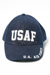 US Military USAF U.S. Air Force Stretch Fit Cap Dark Blue