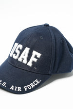 US Military USAF U.S. Air Force Stretch Fit Cap Dark Blue