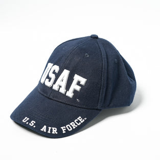 US Military USAF U.S. Air Force Stretch Fit Cap Dark Blue