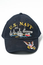 US Military USN U.S. NAVY Ship Fleet Stretch Fit Cap