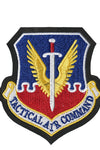 US Military USAF Tactical Air Command (MOC-LEATHER BACKING) (4-1/8") Patch Iron On