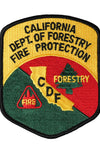 US Military Calfornia Department Of Forestry Fire Protection (4-5/8") Patch Iron On