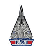 US Military USN F-14 TOMCAT (5-1/2") Patch Iron On