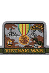 US Military VIETNAM WAR SVC MEDAL (5-1/4") Patch Iron On