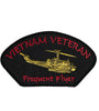 US Military VIETNAM Veteran Frequent Flyer (5-1/4"x3") Patch Iron On