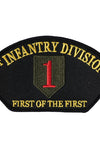 US Military USAR 001st Infantry Division First Of The First (5-1/4"x3") Hat Patch Iron On