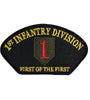 US Military USAR 001st Infantry Division First Of The First (5-1/4"x3") Hat Patch Iron On