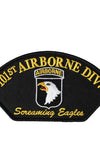 US Military USAR 101st Airborne Division Screaming Eagles (5-1/4"x3") Hat Patch Iron On