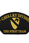 US Military USAR 001st Cavalry Division The First Team (5-1/4"x3") Hat Patch Iron On