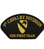 US Military USAR 001st Cavalry Division The First Team (5-1/4"x3") Hat Patch Iron On